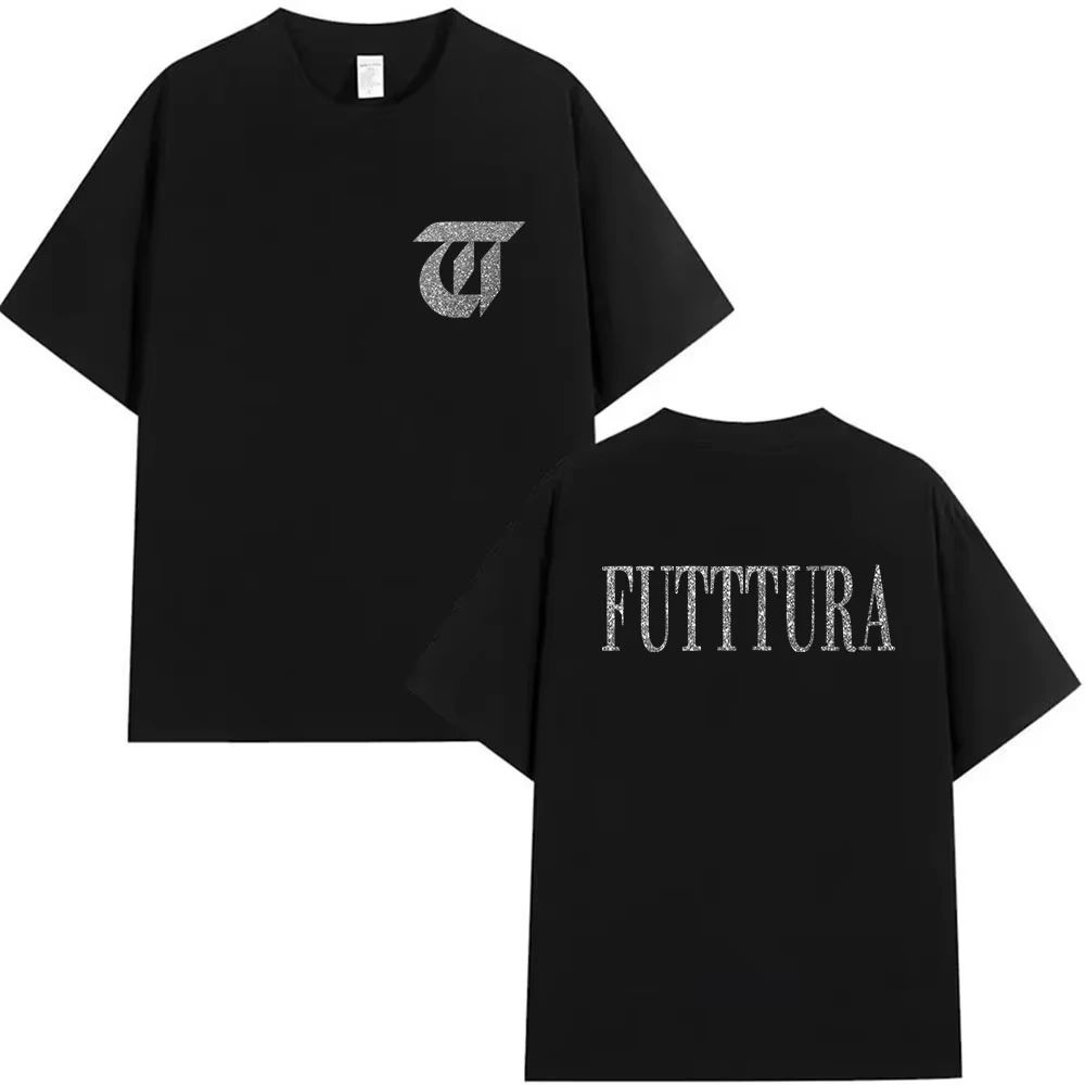 Koszulki Hip Hopowe Piosenkarka TINI STOESSEL Futtura Tour Nowy Album Koszulki Graficzne Moda Harajuku Krótki Rękaw Bawełna Codzienne Streetwear