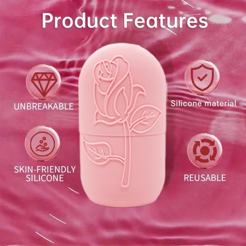 Reusable Ice Roller For Face And Eye Facial Beauty Ice Roller Skin Care Tools Ice Facial Cube Silicone Ice Mold Beauty Cooling