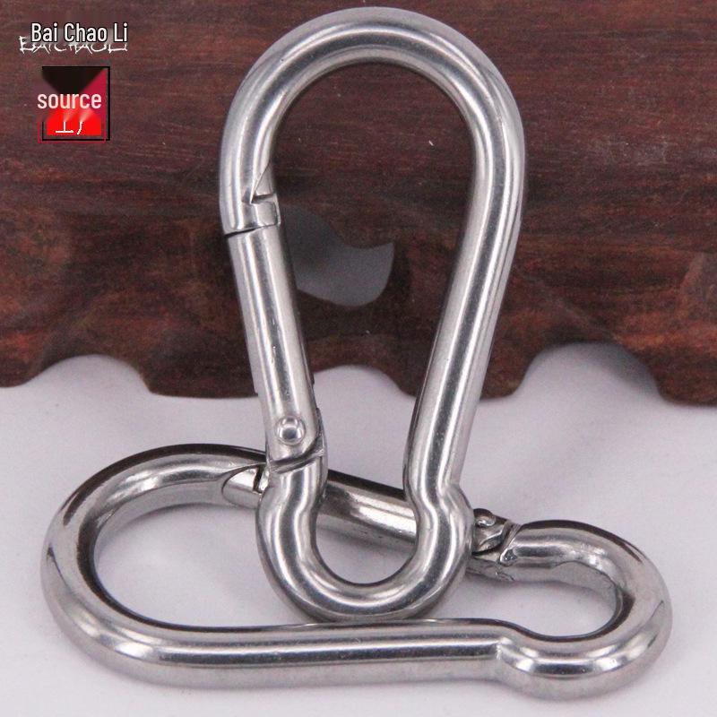 High-Quality Size 5 Gourd Shape 304 Stainless Steel Carabiner Hook Gourd Shape