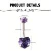 Light Luxury Stainless Steel Trendy Wind Texture Navel Nail Arc Puncture Decoration Personality Daily Versatile Spot