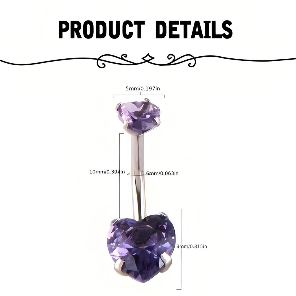 Light Luxury Stainless Steel Trendy Wind Texture Navel Nail Arc Puncture Decoration Personality Daily Versatile Spot