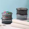Metal Paperclip Storage Box Round Pin And Thumbtack Storage Box For Office Use