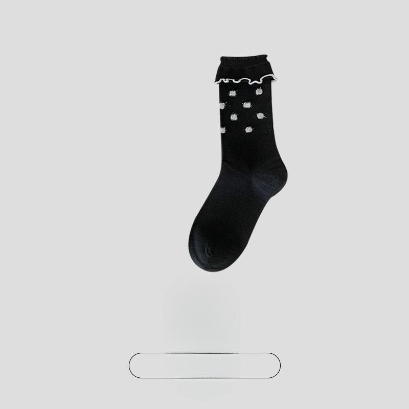 Female Spring and Autumn Trend Simple Cloth Standard Moisture Absorption Breathable Deodorizing Boneless Cotton Socks