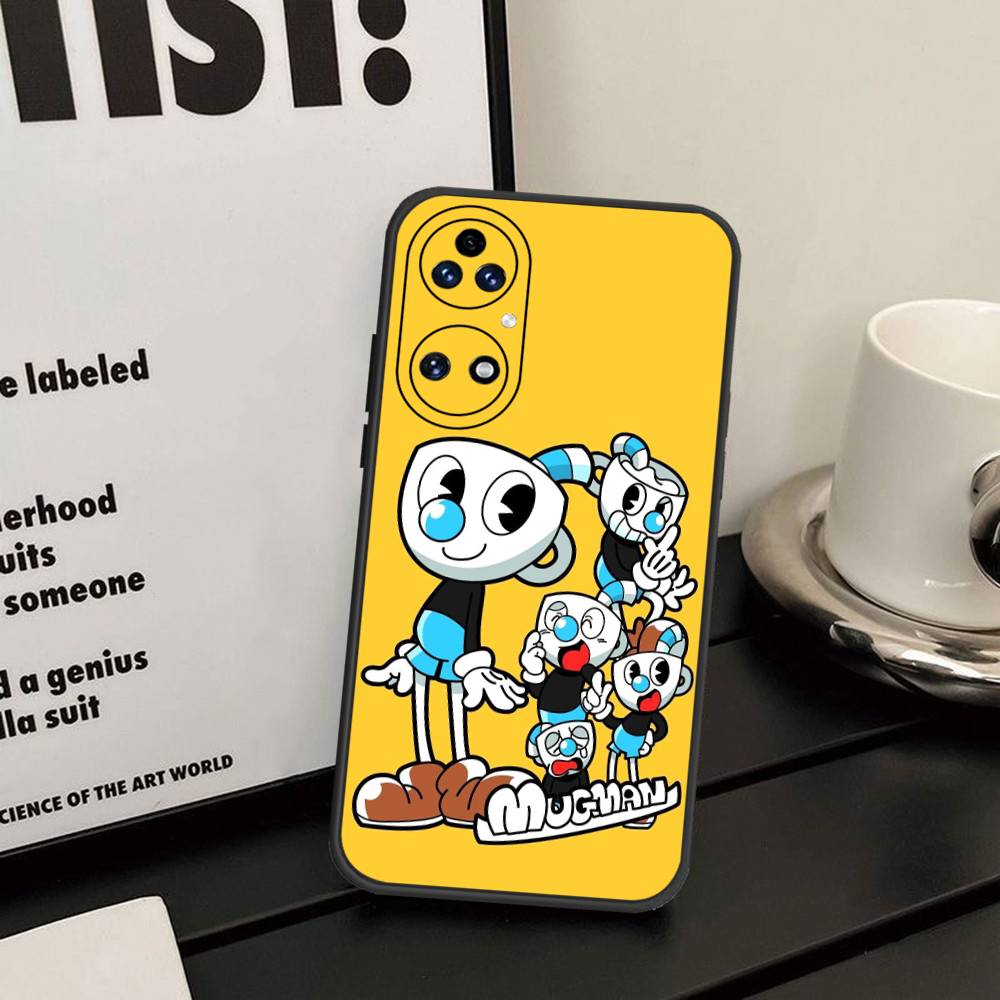 Cute Cuphead Phone Case For Huawei P 8 9 10 20 30 40 50 Pro Lite Psmart Honor 10 Lite 70 Mate 20lite