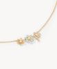 Lola Rose Daisy Citrine Triple Flower Pendant Women'S Necklace