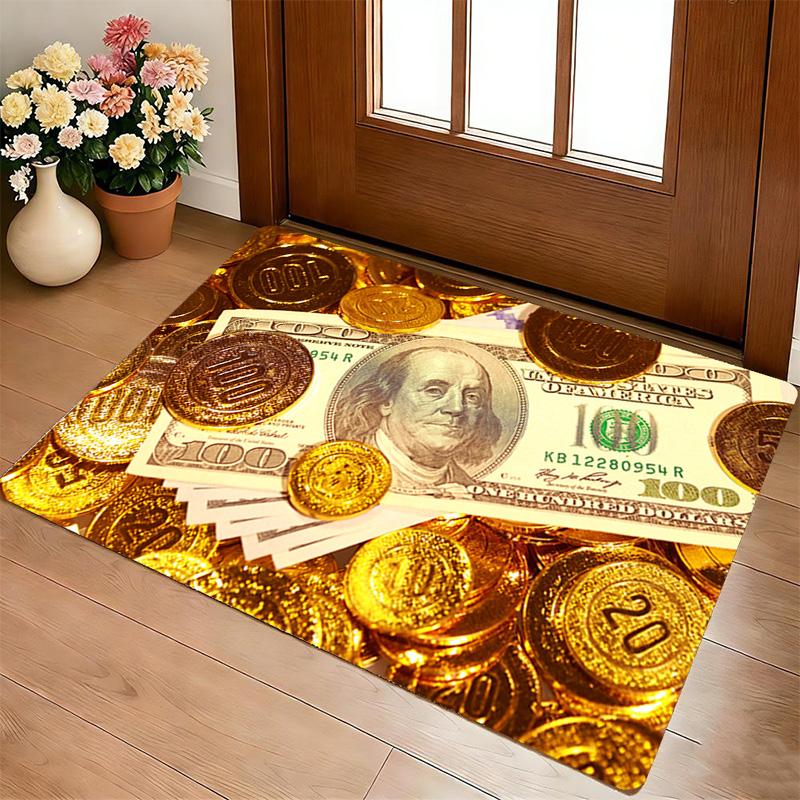 Money Power Living Room Nonslip Area Rug Soft Carpet For Bedroom Game Playroom Sofa Office Home Decor Doormat Christmas Gift C9302035