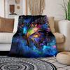 1 Stück Schmetterlingsdruck Decke, Flanelldecke, Weiche Warme Überwurfdecke Nickerchen Decke für Couch Sofa Büro Bett Camping Reise