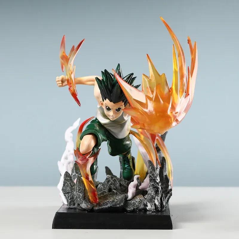 18cm Killua Zoldyck Gk Statue Hunter X Hunter Anime Figure Collectable Model Pvc Desktop Ornament Present For Anime Fans