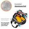 Graffiti Soccer Painting Insulated Lunch Bag for Kids School Cooler Thermal Food Box Tote Portable Lunch Boxes Container