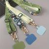 Painted Crossbody Cell Phone Lanyard Strap Adjustable Neck Hanging Rope with Gasket Clip Anti-Lost Universal Phone Case Lanyards