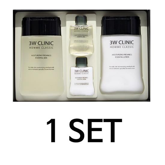 Homme Classic Essential For Men (SET Product Toner 150ml+30ml and Lotion 150ml+30ml) Skin Care Korea Cosmetics