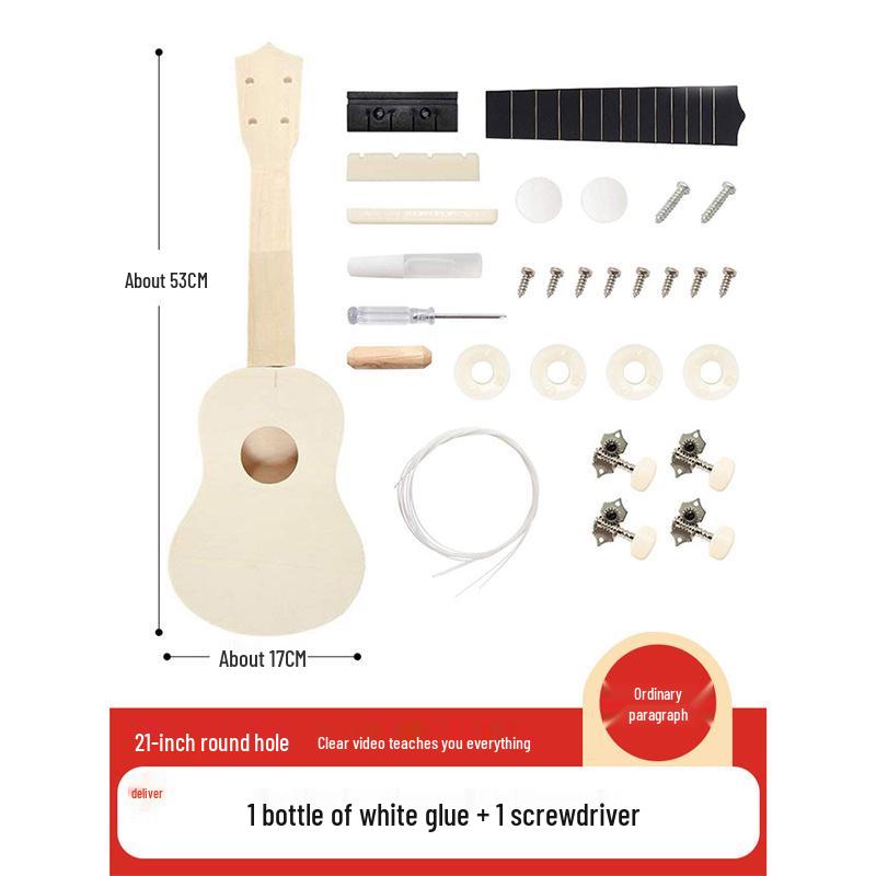 DIY Ukulele Craft Kit: Beginner-Friendly Handmade Small Guitar for Kids