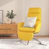 Day and Night - Day and Night Relaxation Armchair with Footrest In Mustard Yellow Fabric