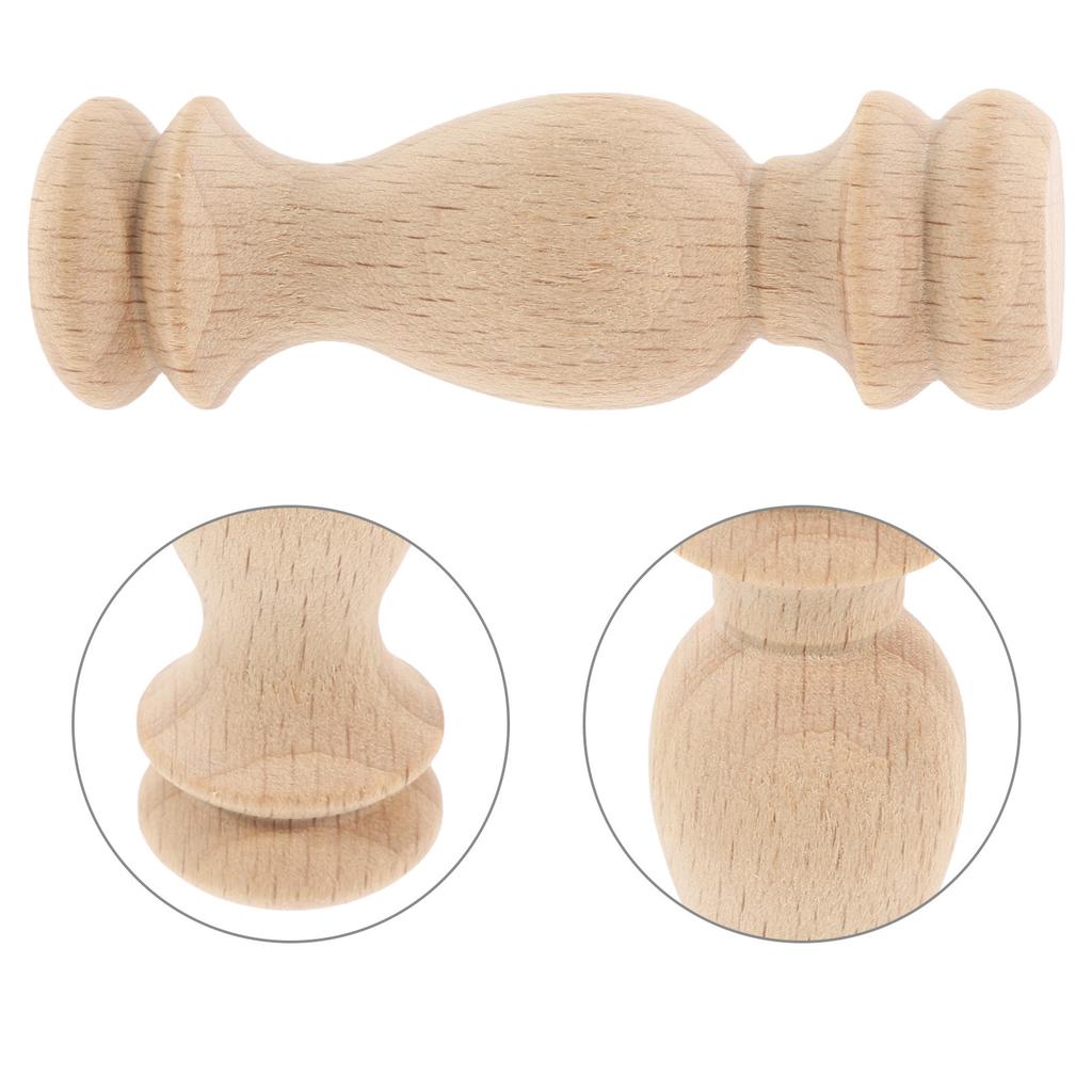 10 Pezzi Colonne Romane in Legno Massiccio Piccoli Balustri per Progettazione Paesaggistica Cortile Terrazza Ringhiere Scale Pali Decorativi in Legno