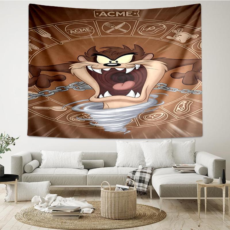 Taz-Mania Devil's Roar Quick-Dry Tapestry Hanging for Bedroom,Livingroom, Playroom,Decor Art Room Wall Tapestry Holiday and Birthday Gifts