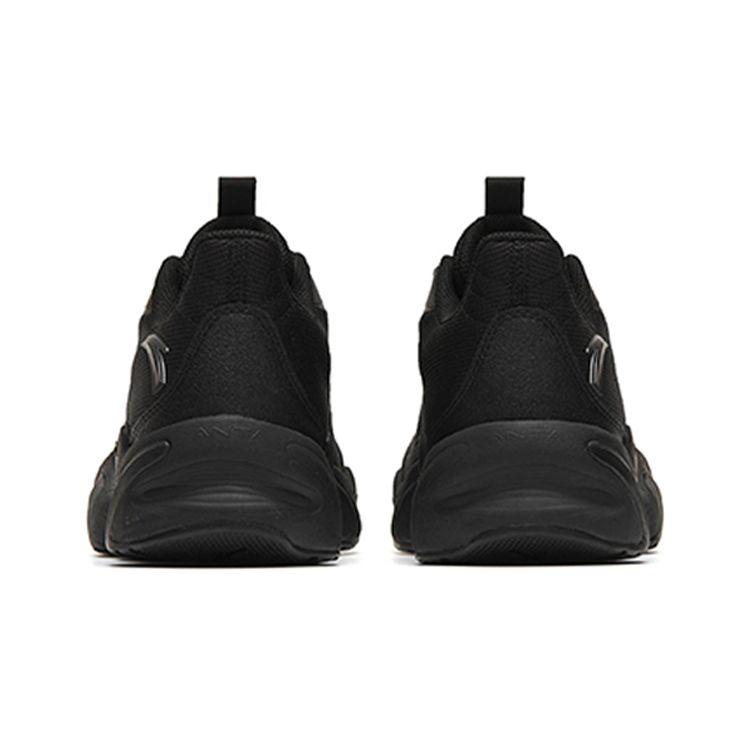 Anta Not Stop Cushioning Mesh Breathable Low Top Running Shoes Men sneaker Black 112245523-11