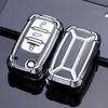 Volkswagen Key Fob Cover: Fits Lavida, Bora, POLO, Jetta, Santana, Sagitar, Tiguan - Mecha Style Key Shell with Buckle.