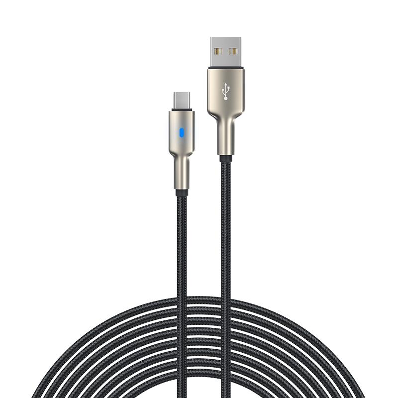 

DEVIA Mars Series EC313 1.5m USB-A to Type-C Data Cable Zinc Alloy Braided Nylon Charging Cord