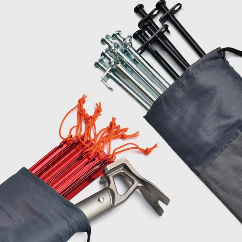 20pcs Impregnable Inflexible Tent Stakes Canopies Awnings Nails Tent Pegs Stakes for Camping and Outdoor Event