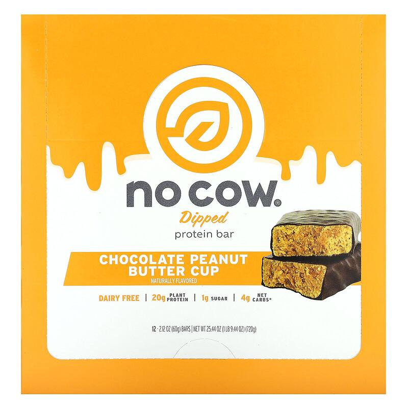 Dipped Protein Bar, Chocolate Peanut Butter Cup, 12 Bars, 2.12 Oz (60 G) Each