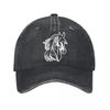 Horse Vintage Baseball Cap New Vintage Washed Cotton Baseball Cap Parent Kids Sun Hats