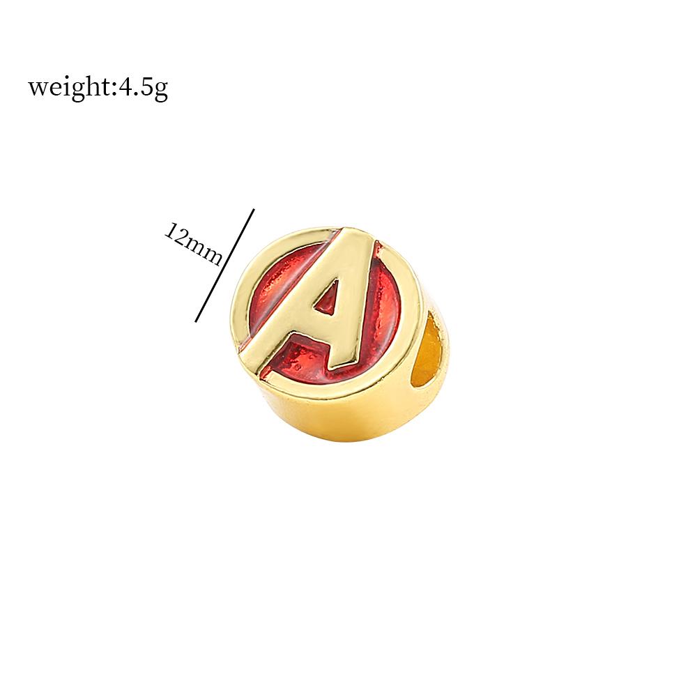 Bracciale con Charms per Figure di Film Perline Ciondolo Fai da Te Avengers Iron Man Spiderman Charms per Realizzazione Manuale Gioielli Accessori