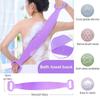 NETXE Silicone Dual Sided Back Scrubber Brush & Massager Foot/Sole Cleaner Shower Bath Belt Back Scrubber Brush and Massage Foot/Sole Cleaner Show