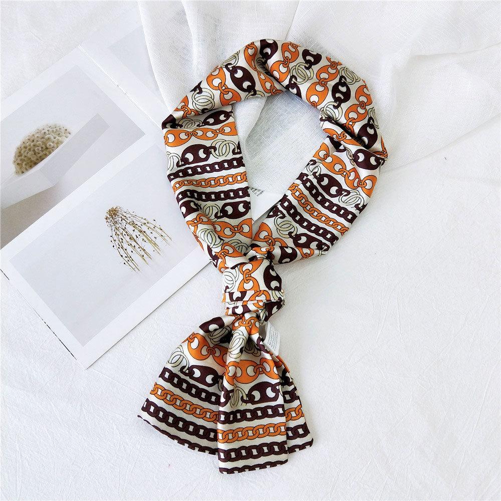 New Scarves Silk Scarves Women'S Spring And Autumn Season Long Decorative Professional Scarves Summer Thin Styles Paired With Shirts Stylish