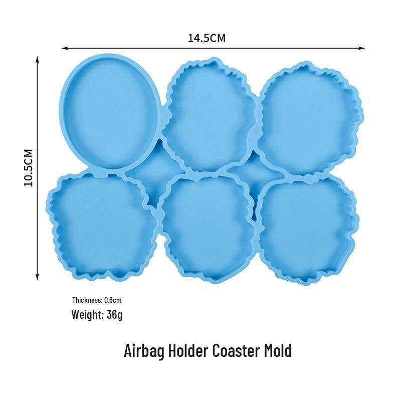 DIY Silicone Mold for Irregular Shape: Epoxy Airbag Phone Stand, Coaster, and Coffee Mat
