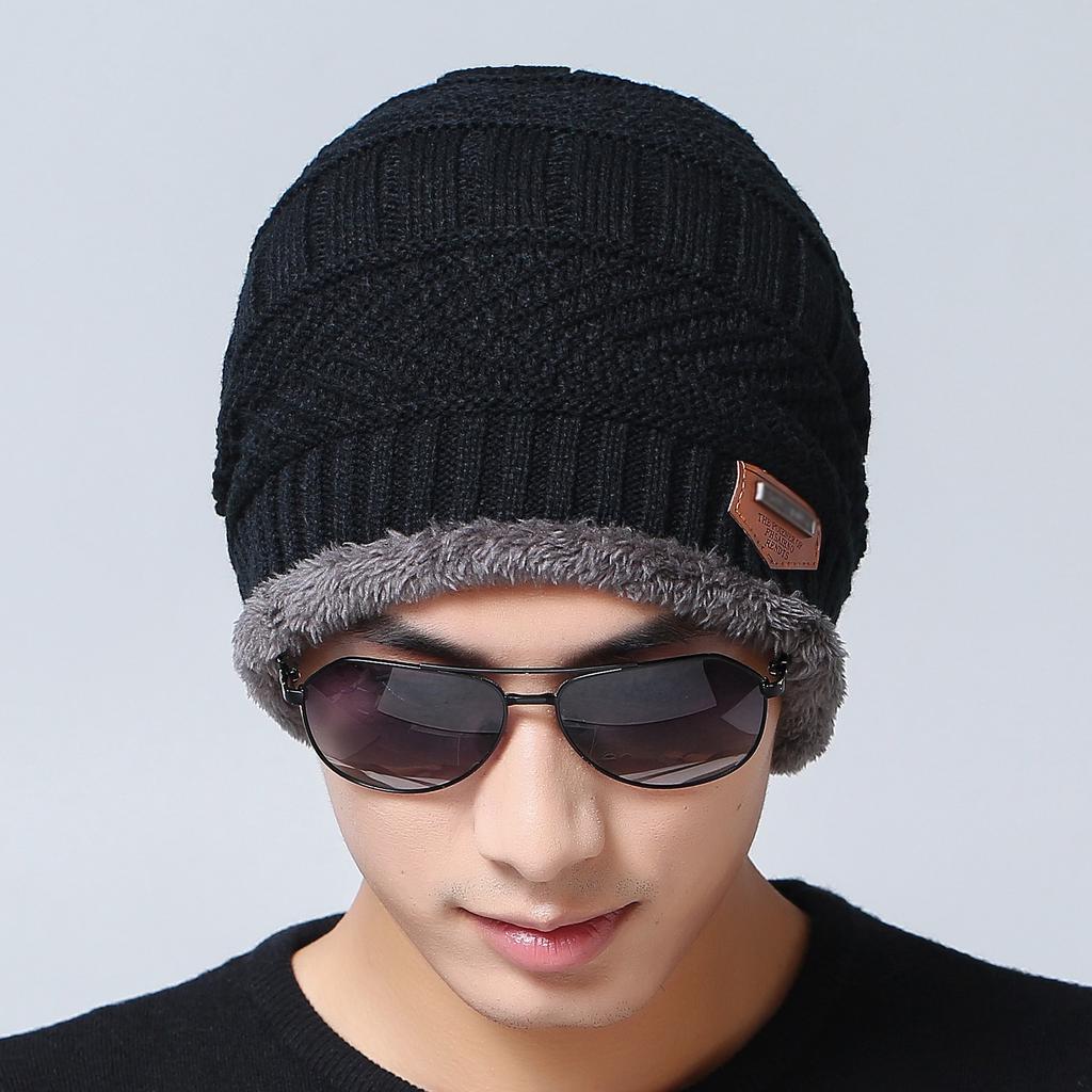 Adult and Children Winter Fleece Hat Scarf Thicken Knit Windproof Hats Bib Scarves Children Parent-child Hat