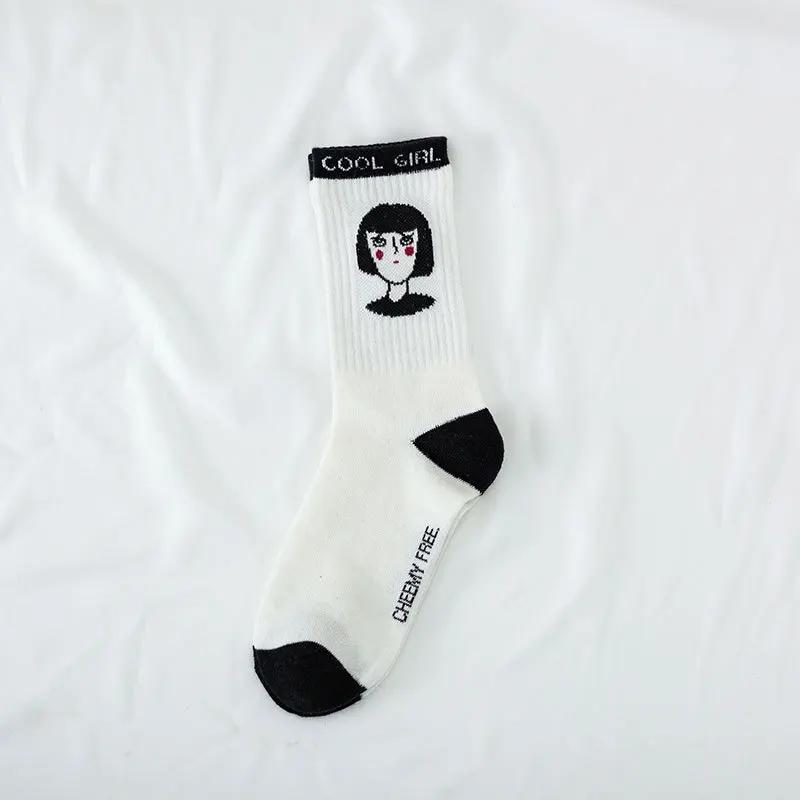 

Длинные мужские носки в японском стиле колледжа Харадзюку, корейские спортивные женские парные мужские носки с высоким верхом, модные женские хлопковые носки One Size