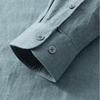 DIBINZE Men's Plus Size Solid Cotton Long Sleeve Shirt