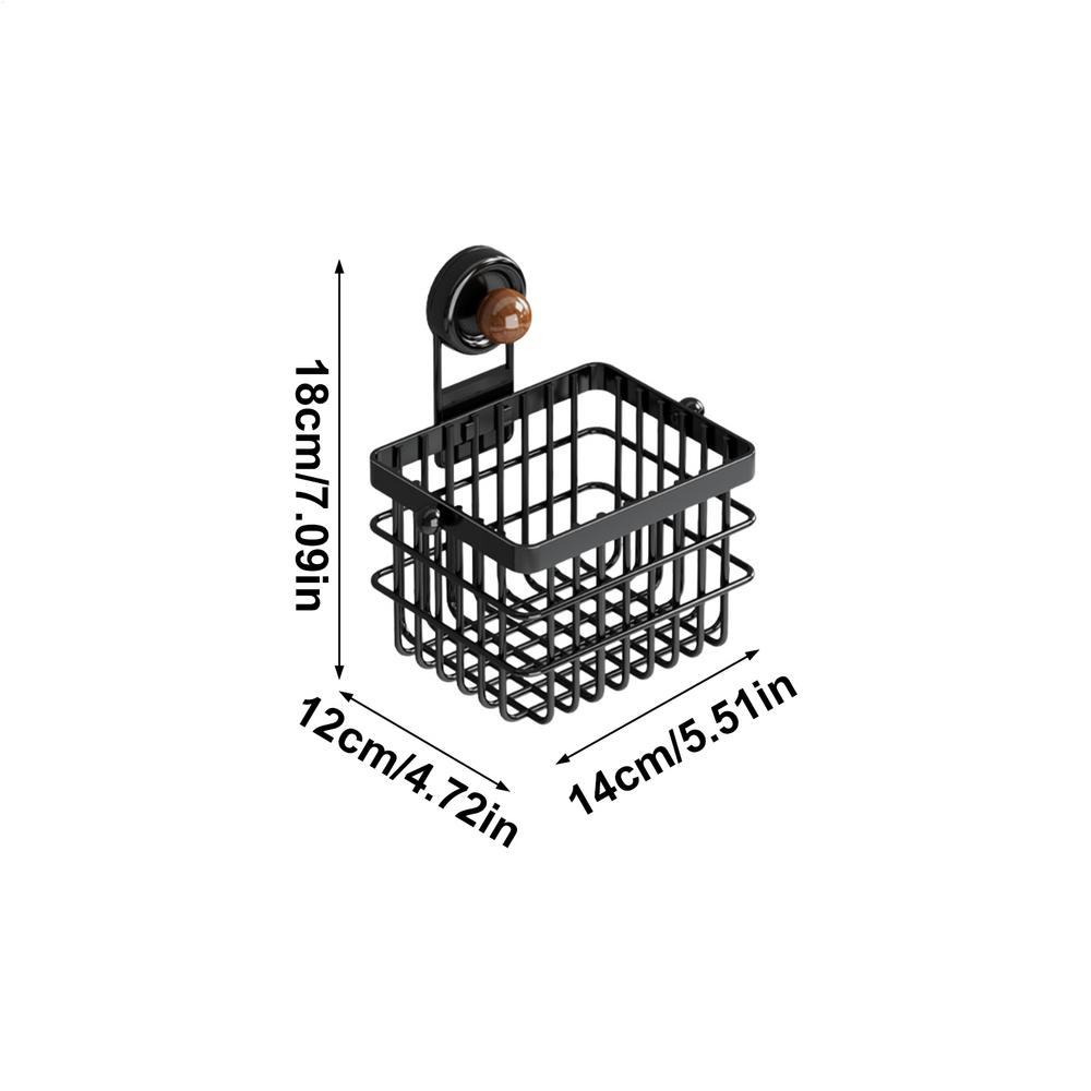 Kitchen Sink Organizer Wall-Mounted Shelf Waterproof Suction Cup Bathroom Organizer For Cotton Tissue Kitchen Countertop Hotel