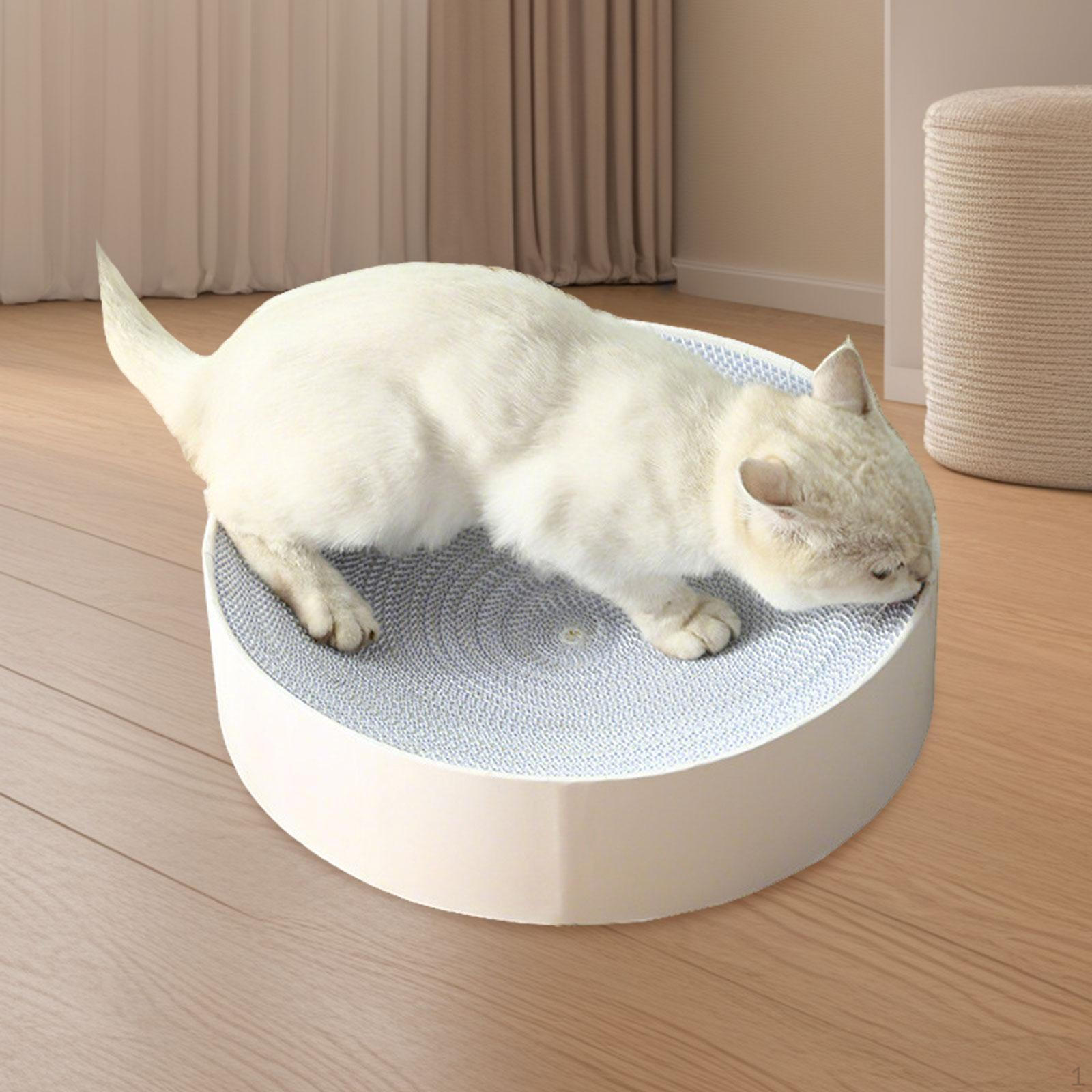 

Cat Scratcher Bed Lounge Couch, Scratch Resistant Round Modern Cardboard Scratchers for Small