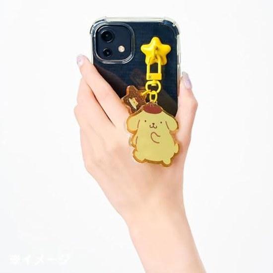 Sanrio Mascot Key Ring Hanger Pompompurin Holder Strap 424331