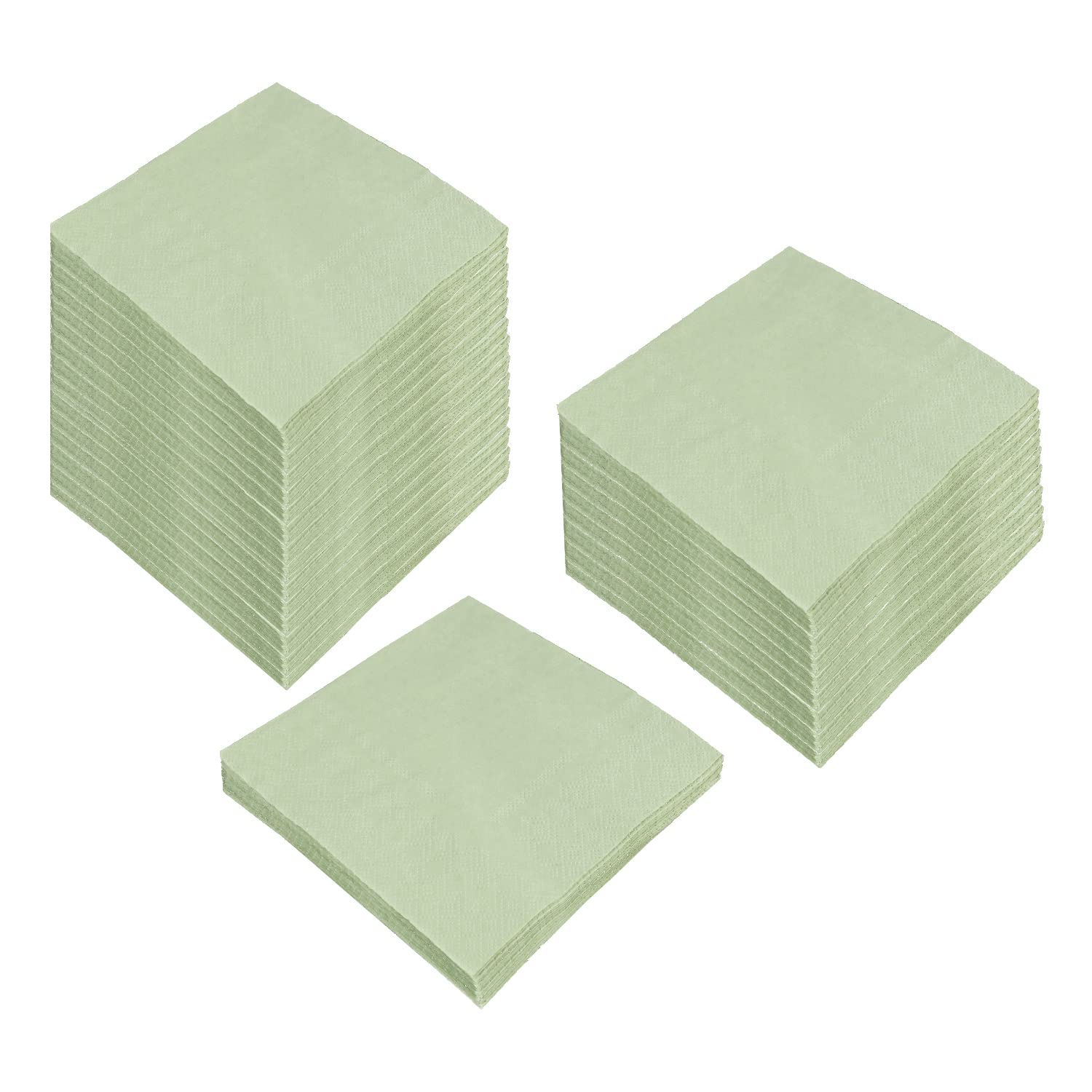 100 Pack Cocktail Napkin 2-Ply Dessert Napkins Disposable Napkins for Dinner Wedding Birthday Party Anniversary Reception Event 100pcs