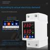 Adjustable Intelligent Dual Display Self-Resetting Voltage/Current Limiter Switch (40A/63A/80A)