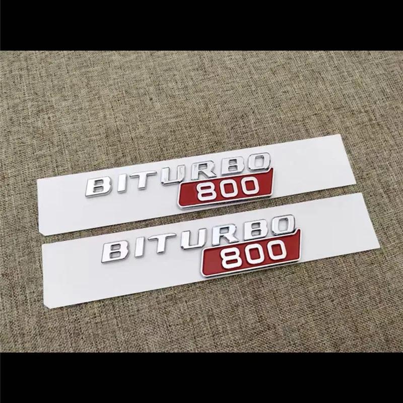 Car BITURBO 700 800 900 Side Fender Trunk Body Badge Emblem Decals Sticker for Mercedes-Benz Brabus G Class G700 G800 G900 W463