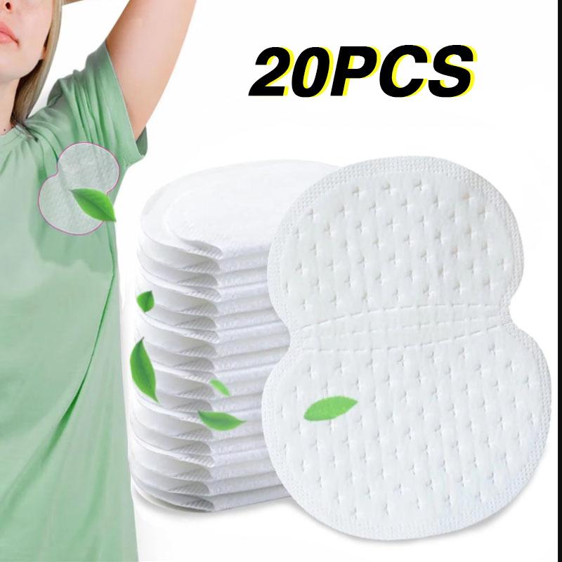 10/300Pcs Disposable Underarm Armpit Sweat Pad Breathable Ultra-thin Non-woven Sweat-absorbing Patch Summer Deodorant Accessory for Daily Work Outdoor