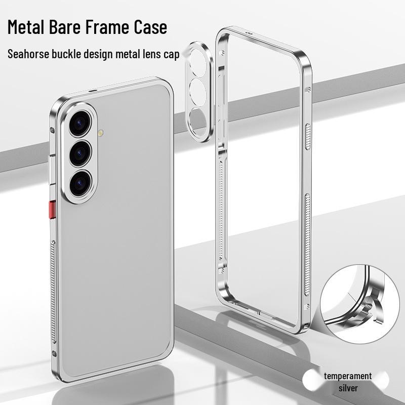 Samsung S26 Ultra Cooling Frame Case with Metal Buckle and Lens for S25U & S24