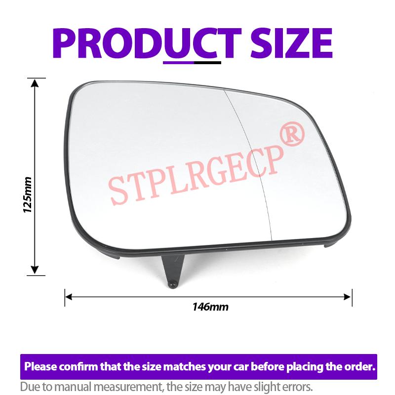For Mercedes-Benz W169 W245 2008-2012 Left or Right Door Side Wing Mirror Glass Power Heated Rear View Replacement