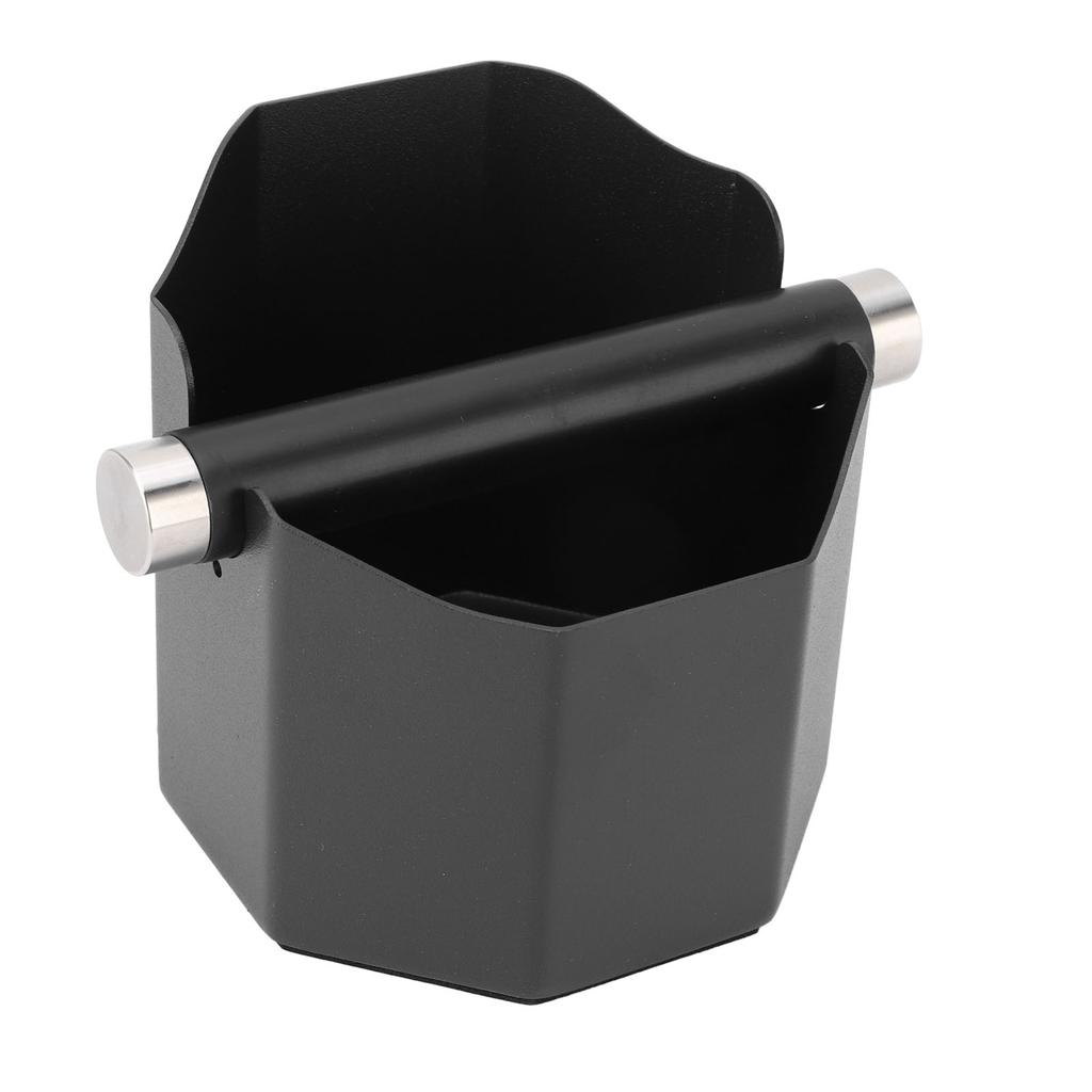 Coffee Ground Knock Box Stainless Steel Small Coffee Knock Box for Home Kitchen Countertop