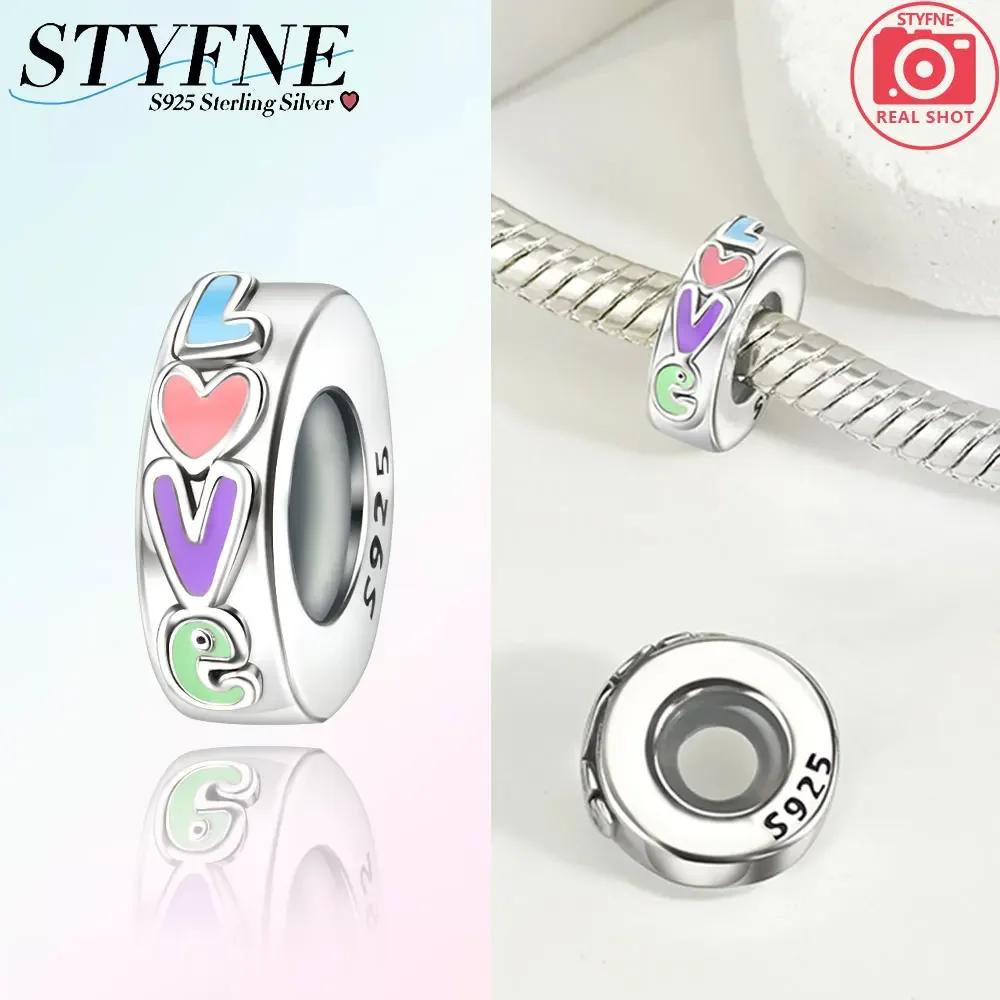 Charms Copper Colorful Zircon Stars Pink Bow Spacer Charms Beads Fit Original Bracelet Diy Women Jewelry Gifts