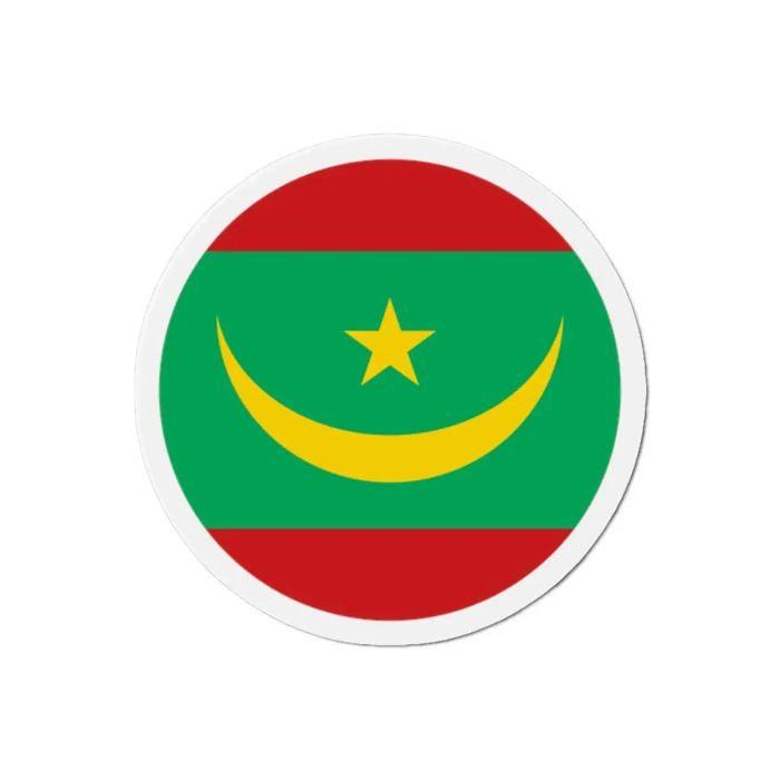 Aimant Rond - Mauritanie - 7 Cm - 50 Pièces - Multicolore - Résine Synthétique