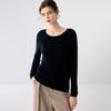 Lekasha Women's Cashmere Round Neck Sweater - Solid Color Knit Pullover