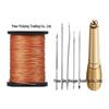 Leather Sewing Kit: Canvas Needle, Nylon Thread & Multi-function Copper Awl