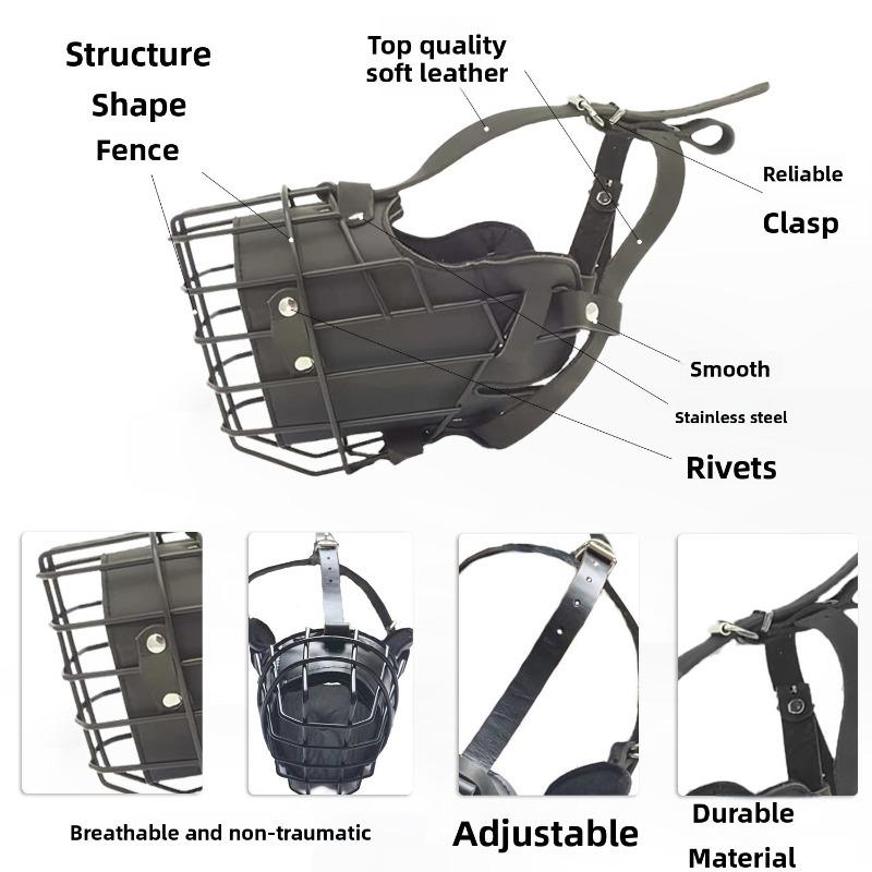 Dog Muzzle Medium and large dogs can adjust the mouth cage anti-bite and anti-barking non-toxic and breathable and do not fall