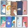 Funny Duck Phone Case for Samsung A57 A37 A51 A71 A21S A17 A11 A15 A25 A41 A23 A33 A53 A73 A07 A05S A13 A35 A55 5G Cover