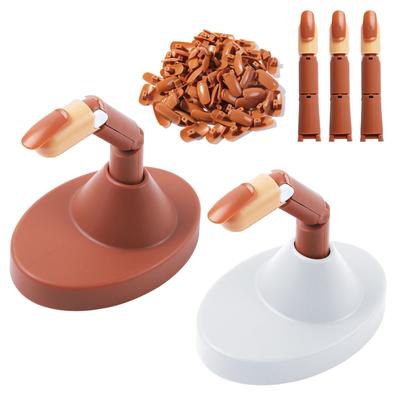 Nail Art Practice Mechanical Prosthetic Hand Joint Finger, Beginner Practice Movable Finger Belt Base