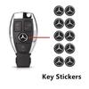 2/5pcs 14mm Car Key Emblem Logo Sticker For Mercedes Benz AMG E C A B Class GLE GLS CLS GLC CLA GLA GLK GLB W203 W204 W205 W213